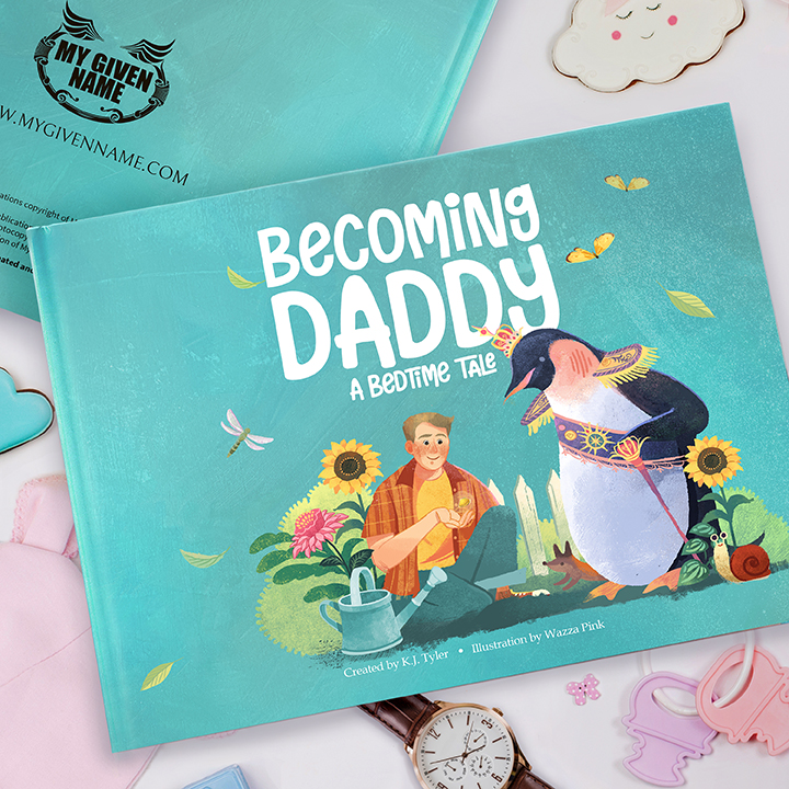 Personalised 'Becoming Daddy' Keepsake book